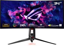 ASUS ROG Swift PG34WCDM - 4K Curved OLED 240Hz Gaming Monitor - 34 Inch — thumbnail 1