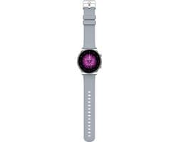 Kiraal Fit 4 - Smartwatch dames - Smartwatch Heren - Stappenteller - Full Screen - Fitness Tracker - Activity Tracker - Smartwatch Android & IOS - Grijs — thumbnail 5