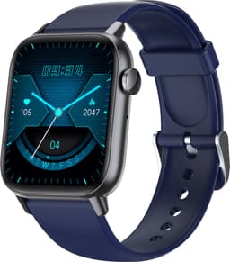SAMTECH Smartwatch - Heren & Dames – horloge – met HD Touchscreen - Stappenteller, Calorie Teller, Slaap meter – Donkerblauw — thumbnail 1
