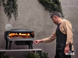 Witt ETNA Fermo GRAPHITE - Danish design pizza oven - gas - 500 graden in ca. 18 minuten — thumbnail 4