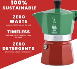 Bialetti Moka Express Italia 6 kops – Percolator – Aluminium — thumbnail 5