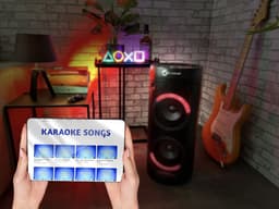 N-GEAR LGP 26R  - Draadloze Bluetooth Party Speaker - Karaoke set - 1 Microfoon - Discoverlichting — thumbnail 4