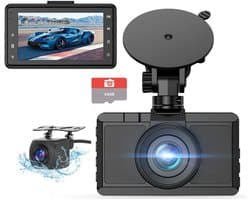 ApexArte® Dashcam voor Auto - Dualdashcam Voor en Achter - Full HD - 1080
