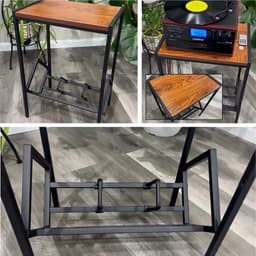 Goldcave Vinyl Opbergsysteem - LP Houder - Metaal Standaard Zwart - Platenhouder - Platenrek - Platenkast - LP Rek - Platenspeler meubel — thumbnail 5