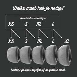 Foam eartips geschikt voor Airpods Pro (2) - 6× Extra Large - Licht Grijs - zachte memory foam opzet oortjes - foamigo® — thumbnail 5