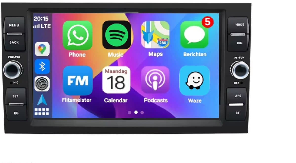 Autoradio 1/32GB met Carplay en Android auto | Geschikt voor Ford Focus Fiesta Fusion C, S max Mondeo Hobby TL Transit Connect Galaxy Kuga 2002-2013 | Radio scherm met Navigatie | 2002 2003 2004 2005 2006 2007 2008 2009 2010 2011 2012 2013 | MK5 MK2 — afbeelding 1