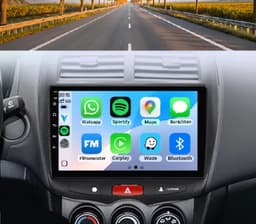 Autoradio 4/64GB met Carplay en Android auto | Geschikt voor Mitsubishi ASX 1 2009-2016 | Radio scherm met Navigatie | 2009 2010 2011 2012 2013 2014 2015 2016 — thumbnail 1