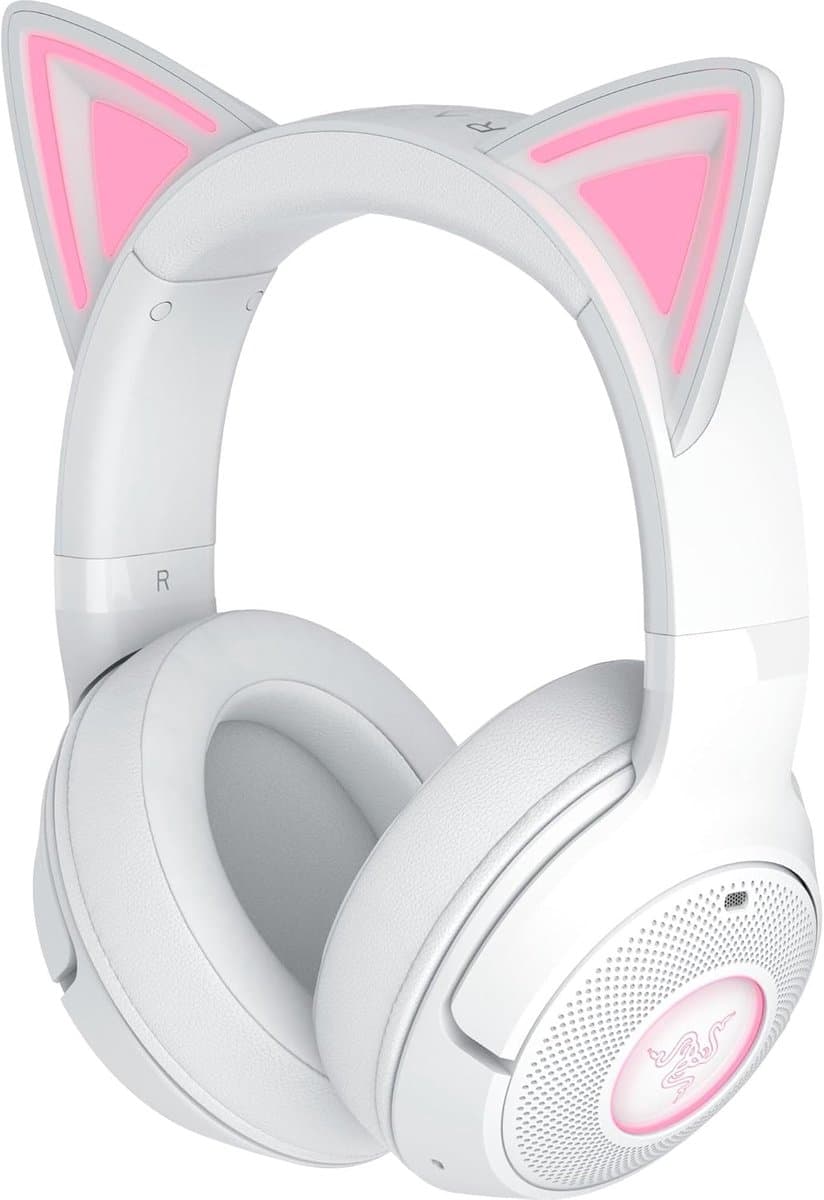 RAZER Kraken BT Kitty Edition V2 Over-ear Draadloze gaming-headset met Ruisonderdrukking Wit — afbeelding 1
