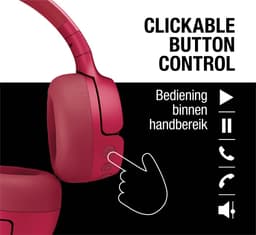 FRESH 'N REBEL - Code Fuse - On-ear Draadloze hoofdtelefoon Berry Red — thumbnail 2