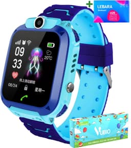 VUBIO B1 Kinder Smartwatch Blauw - Inclusief Simkaart - Bellen & Camera - Super Leuk Horloge Voor Kinderen Met Alles Wat U Nodig Heeft Voor De Veiligheid Van Uw Kind! — thumbnail 1