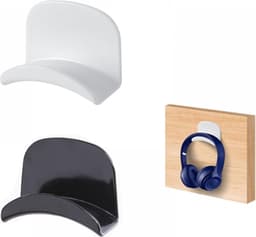Koptelefoonhaak - 2stuks - Koptelefoon Houder voor onder Bureau - Headset Haak - Headset Standaard - standaard voor koptelefoon - Haakje voor spelcomputer - universeel hoofdtelefoon Hanger - Koptelefoon Standaard - Muur — thumbnail 1