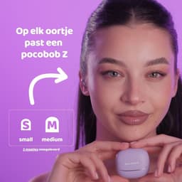 pocobob® Z draadloze oortjes - Wit Goud Beige - bluetooth oordopjes - kleine oordopjes - in ear oortjes - met microfoon - ook voor slapen - Met pocobob APP voor je smartphone — thumbnail 2