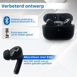 In-Ear Draadloze Oordopjes met Noise Cancelling en Bluetooth 5.3 - Oortjes Draadloos - Geschikt voor iPhone - Oortjes - Origineel Phreeze Wireless EarBuds — thumbnail 3