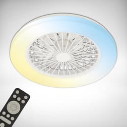 BRILONER Fantus - Plafondventilator met verlichting - LED plafondlamp met ventilator - ventilator lamp dimbaar - 5 snelheden - Ø48,5cm - wit — thumbnail 4