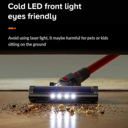 Snoerloze Steelstofzuiger – 27.000Pa Krachtige Zuigkracht – Slimme Stofsensor & LED Touchscreen – Automatische Snelheidsregeling - HEPA-Filtratie – Lichtgewicht & Draagbaar – Inclusief Accessoires — thumbnail 4