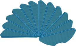 Philips 2000 en HomeRun 3000 Aqua Dweilpads (12 Stuks, Plus.Parts® alternatief voor XV1430/00) — thumbnail 1