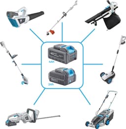 H-Ster accu grasmaaier Lieke 40V - Maaibreedte 220mm - maaihoogte 30-50mm - bladsnelheid 6000/min - incl. 40V accu en lader — thumbnail 3