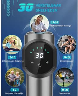 VELTRR® Massage Gun Professioneel - Massage Apparaat - Theragun — thumbnail 2