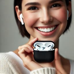 Studio Air® Airpods Hoesje Pro 2 Siliconen Case - Zwart - Soepel Airpod Hoesje voor Airpods Pro 2 (2022) — thumbnail 2