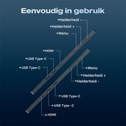 Quality4Less™ - Portable monitor 15.6" / 18,1" - Ultra HD - Laptop scherm uitbreider - Plug & Play - Tri screen - Inclusief Beschermhoes - Zwart — thumbnail 5