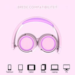 StayPowered Koptelefoon - Veilig & Comfortabel voor Kinderen - 85dB Geluidslimiet - Zacht Memory-Schuim - Ergonomisch Ontwerp - Opvouwbaar & Duurzaam - Verstrengelvrij Kabel - Universele Compatibiliteit - Roze - Levering Sneller dan Aangegeven! — thumbnail 4