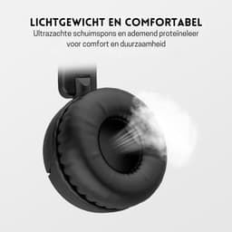 StayPowered Koptelefoon - Veilig & Comfortabel voor Kinderen - 85dB Geluidslimiet - Zacht Memory-Schuim - Ergonomisch Ontwerp - Opvouwbaar & Duurzaam - Verstrengelvrij Kabel - Universele Compatibiliteit - Zwart - Levering Sneller dan Aangegeven! — thumbnail 4