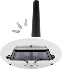 FM/AM Auto Antenne Mini Universeel Zwart - 6.5 cm. — thumbnail 4