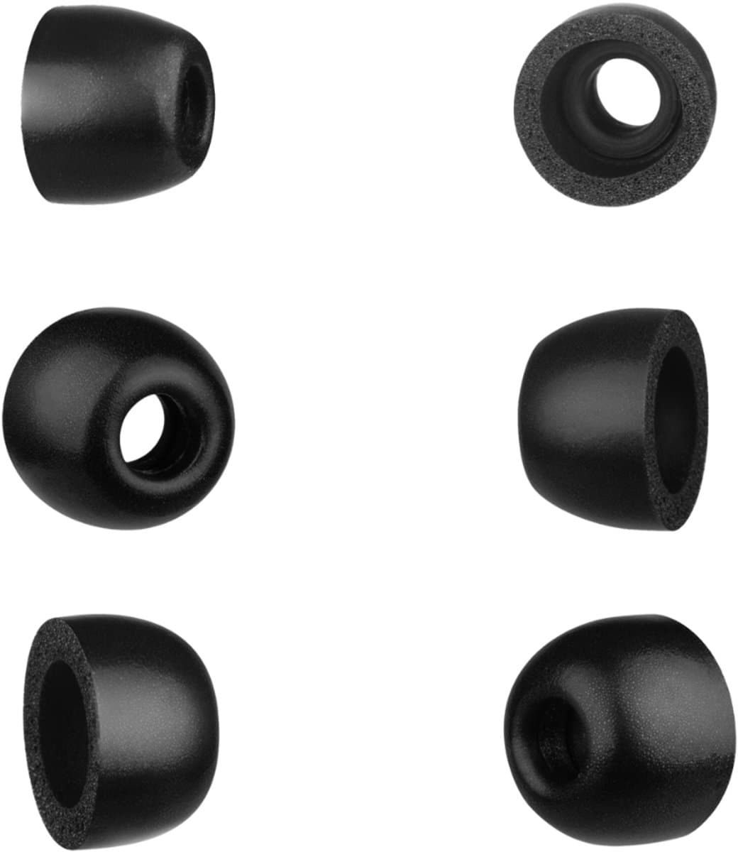 Foam ear tips van foamigo® - voor oordopjes - 3 sets: S, M, L - memory foam - eartips - opzetstukjes voor in ear oordopjes en draadloze oortjes - schuim ear tips — afbeelding 1