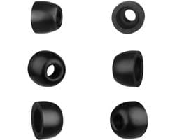Foam ear tips van foamigo® - voor oordopjes - 3 sets: S, M, L - memory foam - eartips - opzetstukjes voor in ear oordopjes en draadloze oortjes - schuim ear tips