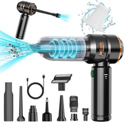 Draadloze Handstofzuiger 4-in-1 met 16000 Pa Zuigkracht - Oplaadbare en Multifunctionele Mini Stofzuiger voor Auto en Thuis — thumbnail 1