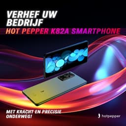Hot Pepper K82A Smartphone - Android Mobiele Telefoon - 256 GB Geheugen - 8 GB RAM - 90 Hz - Octa-Core Processor - inclusief Hoes — thumbnail 2