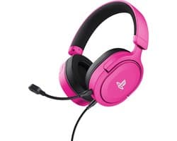 Trust GXT 498P Forta - Gaming Headset - Bedraad - Official Licensed voor PS5 - 50mm drivers - Over-ear - Roze