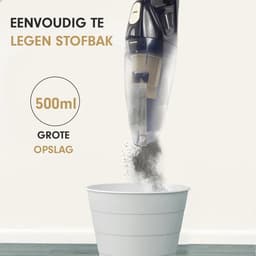 AG360 Handstofzuiger Zwart Kruimeldief - Stil - Snoerloos - Extreem Krachtige Kruimelzuiger Draadloos - Waterzuigend - 100W Krachtige Zuigkracht - Voor Thuis & Auto - HEPA filter - Compact - Geschikt voor Huisdierharen — thumbnail 4