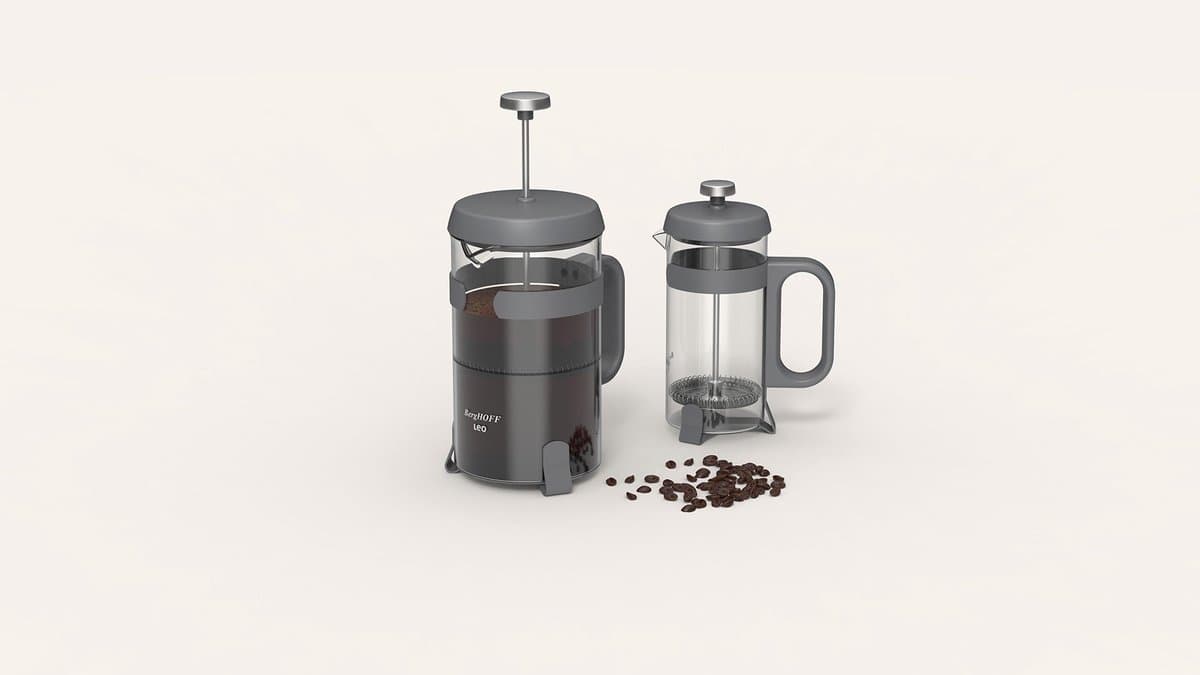 LEO Koffie- en theepers Antraciet 0,35L - Grijs - — afbeelding 1
