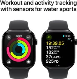 Apple Watch Series 10 - Wifi - 46mm - Zwarte Aluminium Case met Zwart Sportbandje - M/L — thumbnail 5