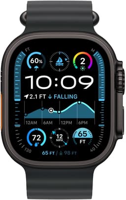 Apple Watch Ultra 2 GPS + Cellular 49mm Black Titanium Case with Black Ocean Band — thumbnail 1