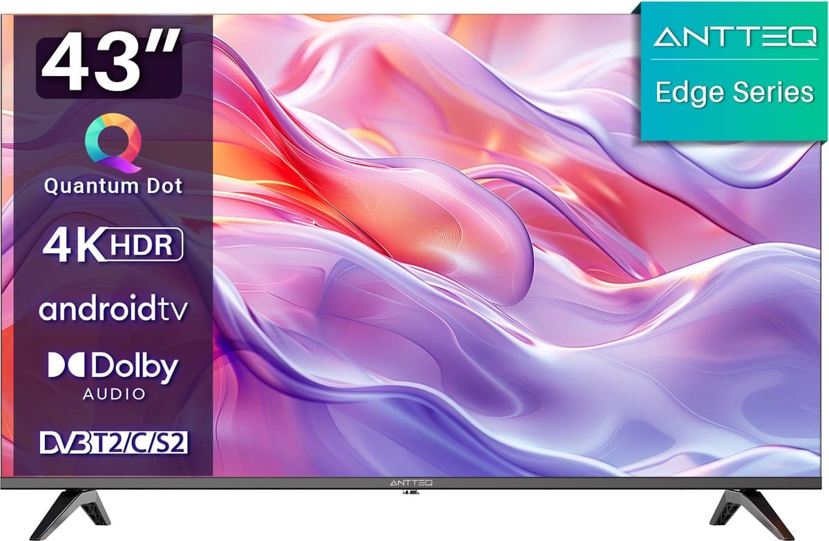 ANTTEQ TV V43-AF3.Q1-BT - 43 inch smart TV — afbeelding 1
