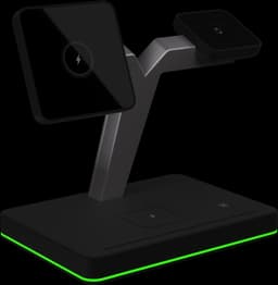 3 in 1 Magnetische docking station geschikt voor Apple iPhone / Apple Watch / AirPods - Oplader draadloos - iPhone Oplader met kabel - USB A naar USB C - Magneet - Magnetisch Oplaadstation telefoons - GSM lader Qi station - met adapter — thumbnail 4