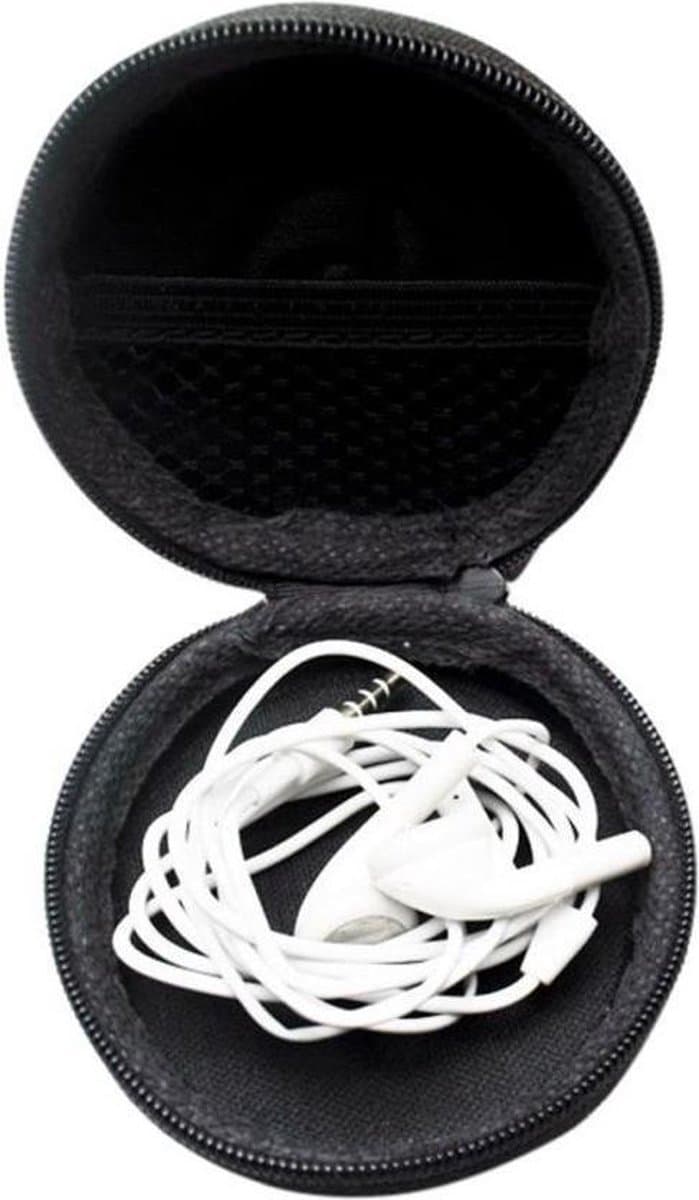 CHPN - Opbergtasje - Zwart tasje - HandigOpberg Etui voor oortjes en kabeltjes - USB Sticks - Geheugenkaarten etc. - Ideaal voor Case Headphones In Ear" — afbeelding 1