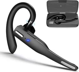 Otiume - Draadloze Headset met Microfoon – Noise Canceling oortjes – Handsfree Bellen – Bluetooth - Zwart — thumbnail 1