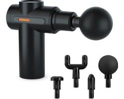 Palmwood Massage Gun - Mini Massage gun - Massage Apparaat - Massage pistool - incl. 4 opzetstukken - Draadloos