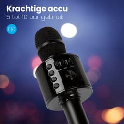 Auronic Karaoke Microfoon - Draadloos - Karaoke Set met Speaker - Kinderen en Volwassenen - Zwart — thumbnail 5