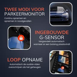 RedTiger T700 Spiegel Dashcam voor auto - Ultra 4K & 1080P - Voor en Achter Camera - WiFi en GPS - 11 Inch - Sony Camerasysteem - Nachtzicht - Parkeerbewaking - met Parkeerhulp - G Sensor - Loop opname - Full HD — thumbnail 3