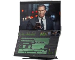 Mobile Pixels Geminos - Gestapelde Dubbele 24 Inch Monitor - FHD - 60hz - 10 in 1 dock