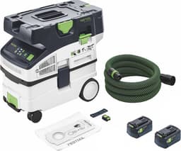 Festool CTLC MIDI I-Basic snoerloze mobiele stofafzuiger 36 V ( 2x 18 V ) stofklasse L + 2x accu 5,0 Ah - zonder oplader — thumbnail 2