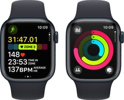 Apple Watch Series 9 - GPS + Cellular - 41mm - Midnight Aluminium Case with Midnight Sport Band S/M — thumbnail 4