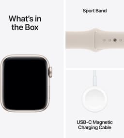 Apple Watch SE 2023 - 40mm - Starlight Aluminium Case with Starlight Sport Band - S/M — thumbnail 4