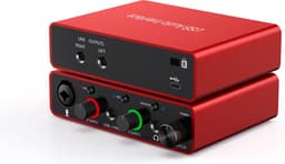 NÖRDIC SGM-225 USB Audio-interface - USB-C - XLR/1/4 - 24bit - 192kHz - Rood — thumbnail 1