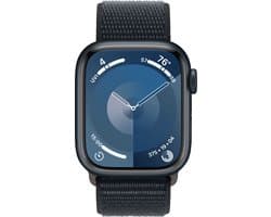 Apple Watch Series 9 - GPS + Cellular - 41mm - Midnight Aluminium Case with Midnight Sport Loop