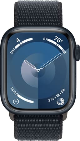 Apple Watch Series 9 - GPS + Cellular - 41mm - Midnight Aluminium Case with Midnight Sport Loop — thumbnail 1